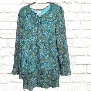Bohemian Top by Susan Graver 1X Combo